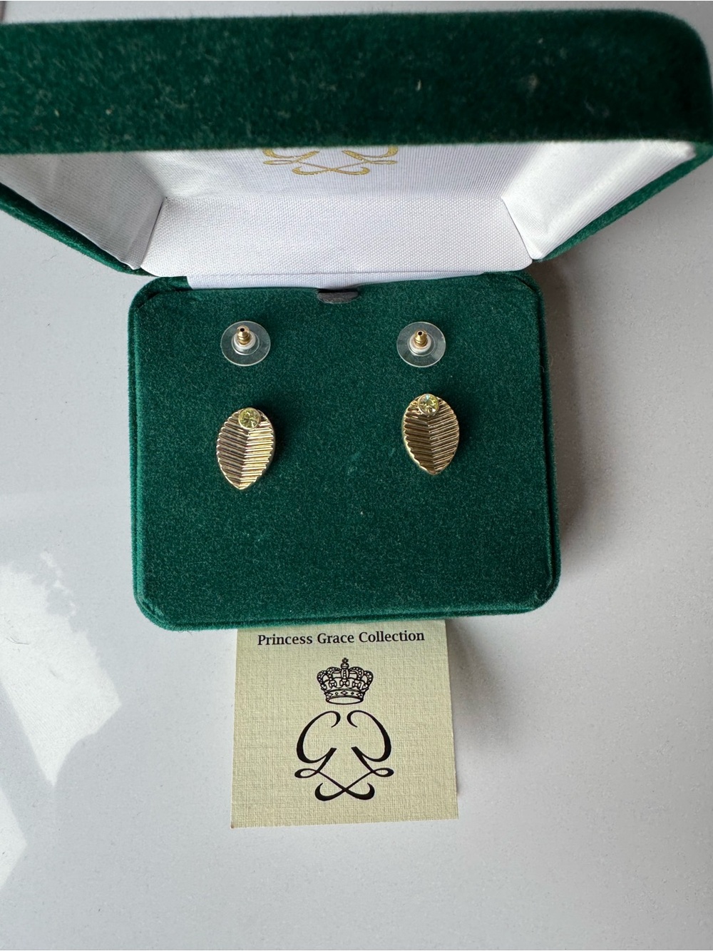 Clarion Pell Princess Grace Golf Earrings